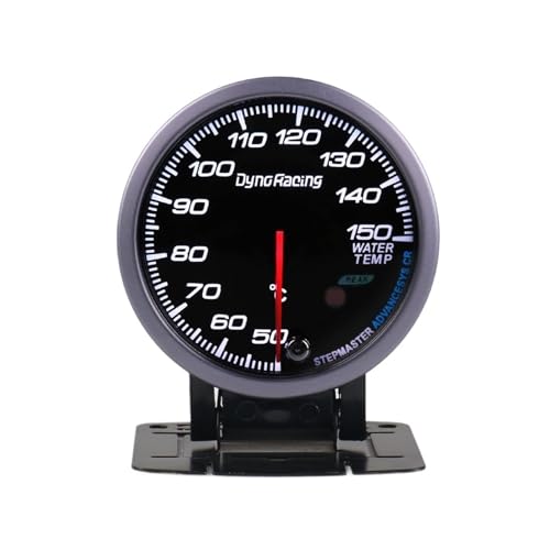 60mm Black face Water Temperature Gauge White/Amber Light with Peak Function 50-150C Car Meter