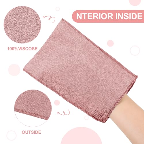 Image of Tatuo 12 Pack Korean Exfoliating Mitts, Italy Towel,8 x 5.5 in,Pastel | Body Washcloth, Remove Dead Skin, Viscose Rayon Scrubber for Home Spa, for Keratosis Pilaris, Reusable Full Body Use