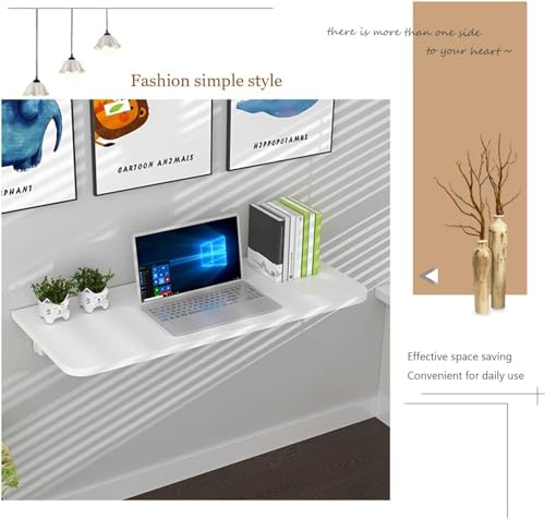 Scrivania Pieghevole da Parete salvaspazio per Laptop, Ideale per Piccole stanze, camere da Letto, uffici e balconi, Design Elegante e Funzionale.