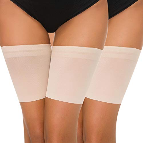 Voqeen Bandas Elásticas de Muslo Anti-Chafing Bandas de Muslos con Silicona Antideslizante...