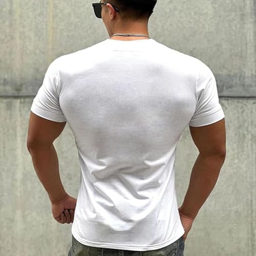 Lininco Mens Shirts, 2025 New Braylen Stylish T-Shirt, Stretch Slim Fit V Neck Solid Color Quick Dry4