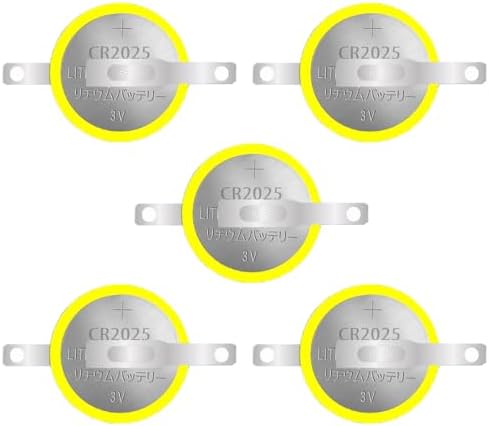 Batteria A Bottone CR2025, 3 V, Confezione Da 5 Pezzi, Ideale Per - Foto 2