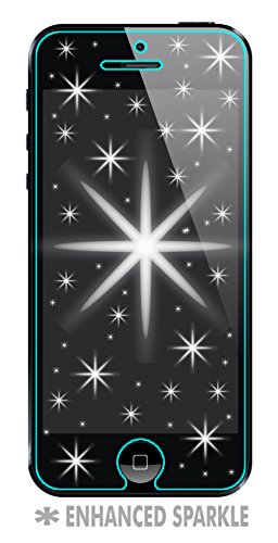 iPhone 5 / 5S / 5SE / 5C Screen Protector Diamond Tough Sparkles Like Glitter [2 Pack]