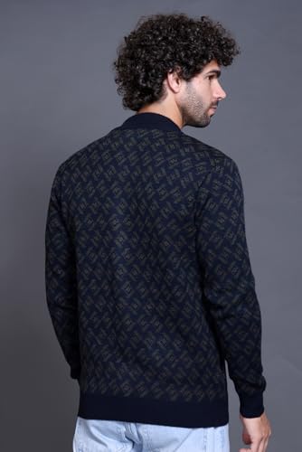 Image of GODFREY Full Sleeve Zipper Sweater for Man Winter Wear -Mens Woolen Sweaters Turtle Neck