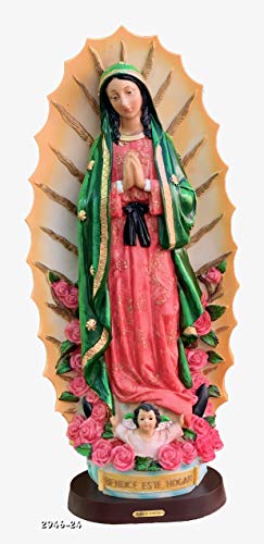 -Our Lady of Guadalupe Statue Virgin Mary Catholic Virgen De Guadalupe 24" Tall