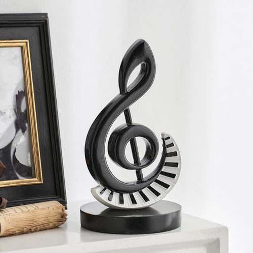 Estatua Nota Musical con Teclas de Piano en Resina miniatura 2