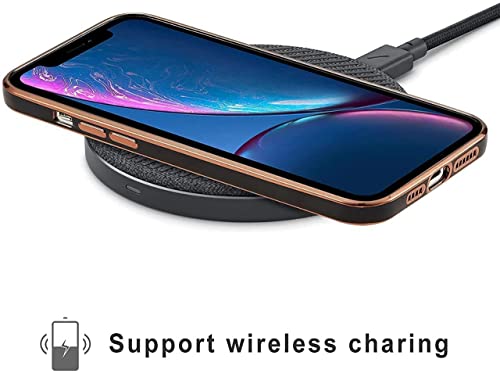Image of for Vivo V20 Luxury Square Plating Phone Case Solid Color Soft Silicone Back Cover (for Vivo V20, Black)