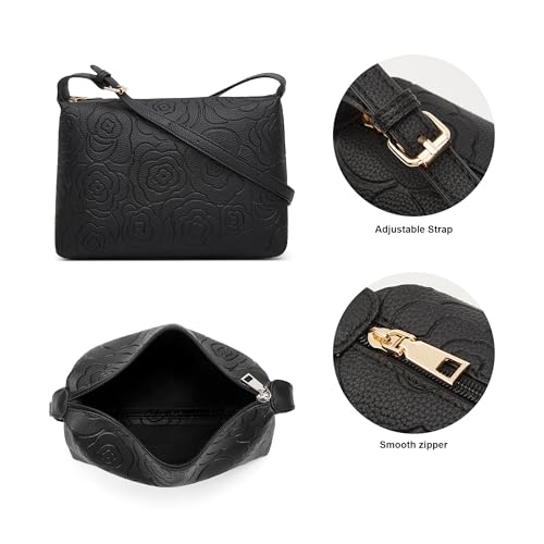 4-Piece YTL Women's Floral Leather Vegan Handbag Set (Various Colors) - image 5