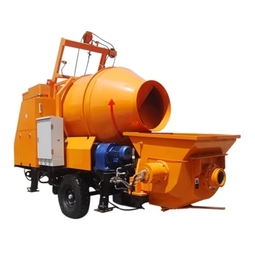 Hormigonera móvil de alta capacidad con bomba para transporte de cemento y vertido en proyectos de construcción