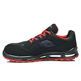 ELTEN Unisex Erwachsene Elten Sicherheitsschuhe Lakers Xxt Low Esd S1p, Damen, Herren, Sportlich, Leicht, Schwarz/Rot, Kunst Sicherheitssneaker, Schwarz Schwarz 1, 46 EU