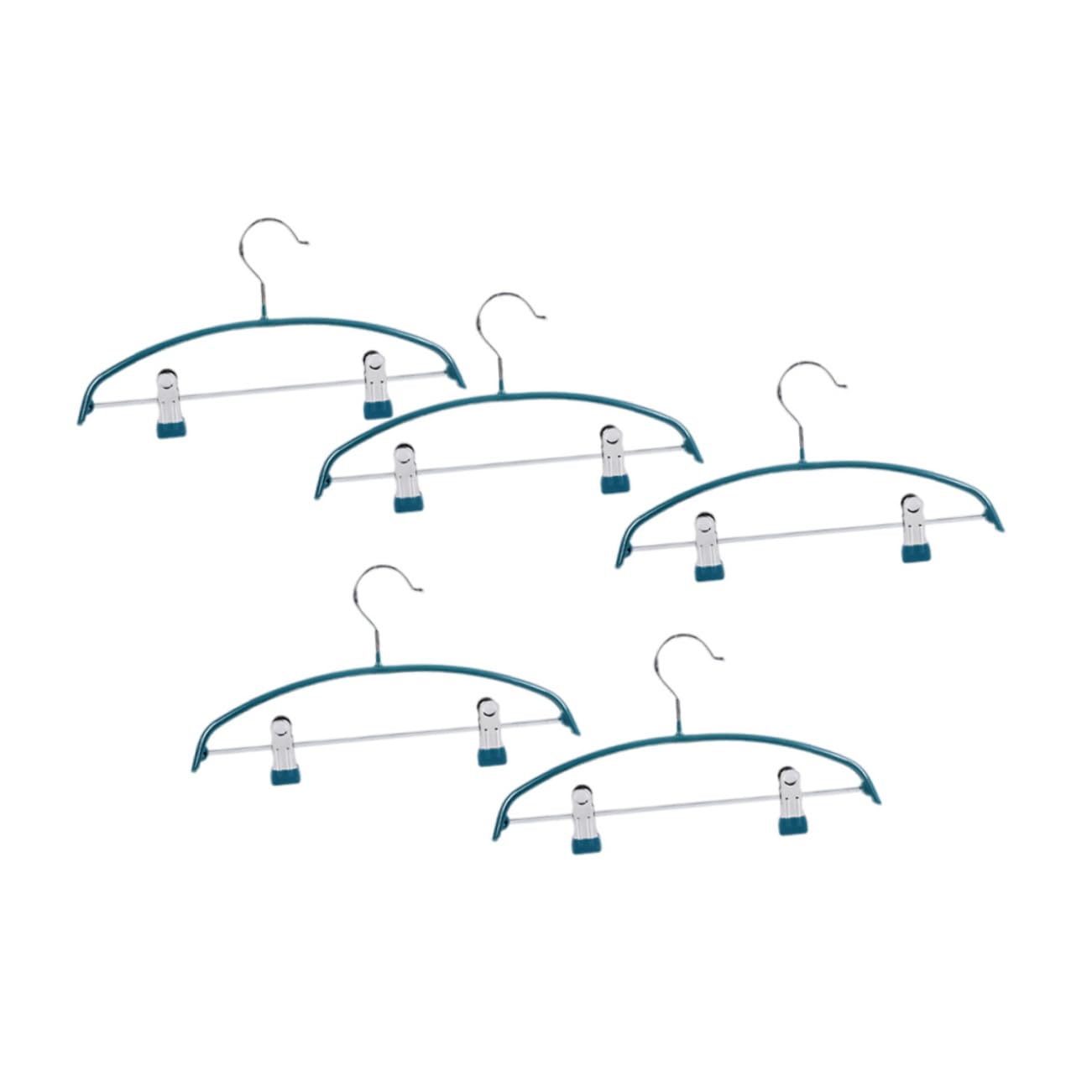 Gruccia Antiscivolo Semicircolare Clip, 5 Pezzi, Pvc
