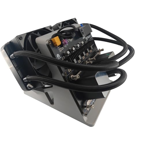 nerdqaxe++ rev6.1 6T Wi-Fi Silent Bitcoin Miner — Plug-and-Play Home Cryptocurrency Mining Device, Low Noise, Energy-Saving, USB-Powered ASIC Miner (12T Water-Cooled US)