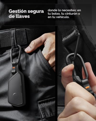 Funda para llave Volkswagen Spigen de TPU negro con mosquetón resistente 5
