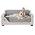 Sofa Shield Original Patent Pending Reversible Small Sofa Protector, Many Colors, Seat Width to 62 Inch, Furniture Slipcover, 2 Inch Strap, Couch Slip Cover Throw for Pets, Cats, Light Gray Charcoal