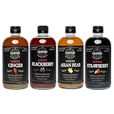 Crafted Cocktails Shrubs Variety Pack - Blackberry, Strawberry, Ginger & Asian Pear. Try our Shrubs for your homemade cocktails, sodas and recipes!