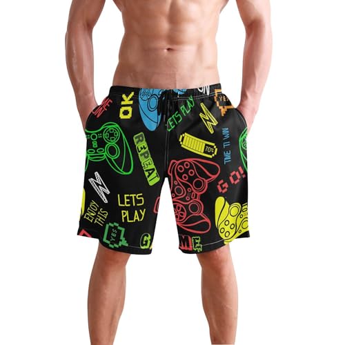 Men's Swim Trunks Quick Dry Board Shorts Summer Beach Shorts Swimwear Bathing Suits2