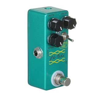 [VERSATILE EFFECTS] Create unique sounds with chorus and vibe effects, adjustable depth and speed, and fine frequency tuning. [COMPACT DESIGN] Compact and easy to carry, perfect for gigs and travel. [TRUE-BYPASS SWITCHING] Ensures no tone loss or sig...