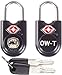 OW-Travel Lucchetto Chiave TSA Valigia per Valigie e Bagagli da Viaggio. Lucchetto piccolo con chiave per lucchetto armadietto chiave, lucchetto palestra. Lucchetti TSA per USA Nero 2 pezzi