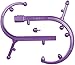 Back and Neck Massager, Trigger Point Therapy Self Massage Tool, Lower Back Massager, Shoulder Massager, Myofascial Release Tool - Deep Muscle Massage (Purple)