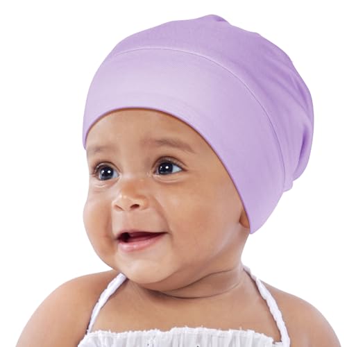 Image of OLESILK Silk Baby Bonnet for 0-6 Months - 100% Mulberry Silk Toddler Hair Bonnet, Adjustable Night Cap for Sleeping