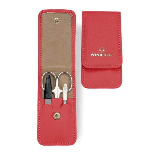 Set de manucure WINDROSE compact Aurora couleur corail idéal pour vos voyages
