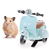 Hamster Motorcycle Hamster Cage Accessories Rotating Motorbike Model Guinea Pig Hideout Bike Guinea Pig Toys Motorcycle Car Plastic Child Music Box Luminous