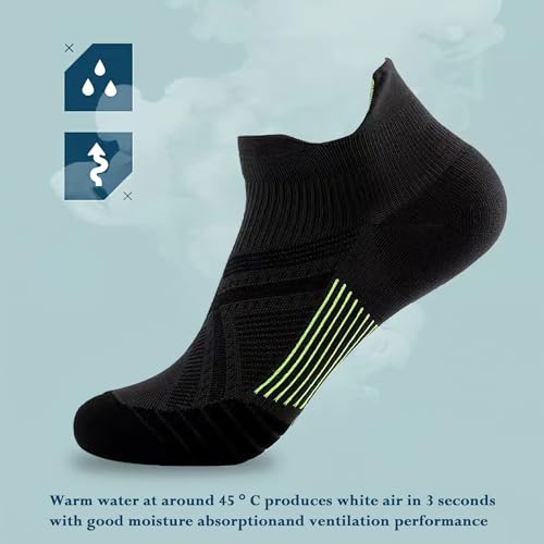 6 Pairs Ankle Socks for Women Men - Unisex Athletic Running Moisture Wicking Socks, Comfortable and Breathable4