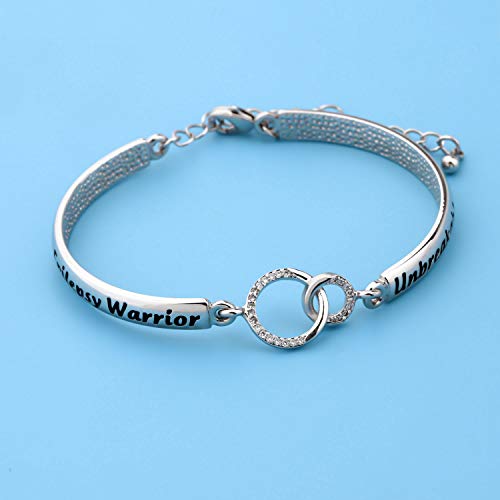 LQRI Epilepsy Awareness Bracelet - Unbreakable Epilepsy Warrior Gift4