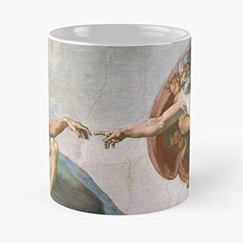Sweetworldstore Retro Sistine Vintage Michelangelo Tumblr Miguel Angel Chapel Rome Taza de café con Leche 11 oz