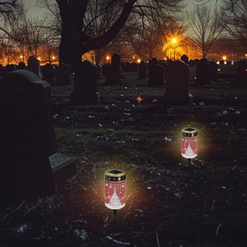 Image of Christmas Cemetery Solar Lights, 2 Pack
