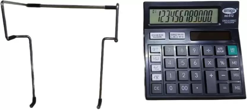 Mata Kripa Calculator Stand for MI -Mi-512, Office, School, Institute, Shop, Mathematics, Adults & Children, Steel,