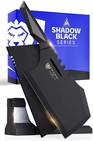 Dalstrong Massive Meat Cleaver Knife-9"-Obliterator-Shadow Black Series-Titanium Nitride Coated-High Carbon Steel-Heavy Duty Gift-Razor Sharp-w/Sheath-NSF Certified