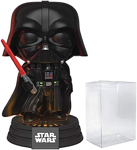 POP Star Wars: Darth Vader Electronic with Lights and Sound Funko Vinyl Figure (Bundled with Compatible Pop Box Protector Case), Multicolor, 3.75 inches