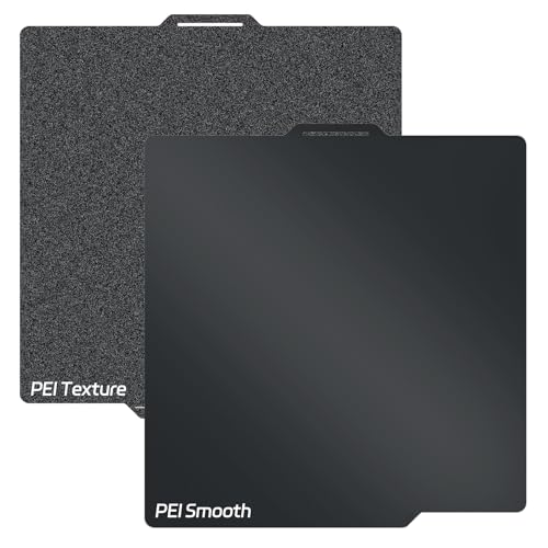 A1 PEIビルドプレート257x257mm滑らか+テクスチャ-印刷プラットフォームフレキシブルスプリングスチールシート両面印刷ベッドBamboo Lab P2S/P1P/P1S /X1/X1C/X1E/A1 3Dプリンタと互換性がありますの商品画像（Amazon）