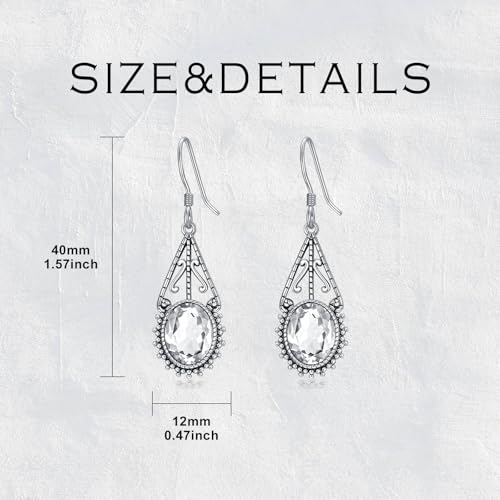 Boucles d'oreilles argent 925 vintage au filigrane d'exception - 4