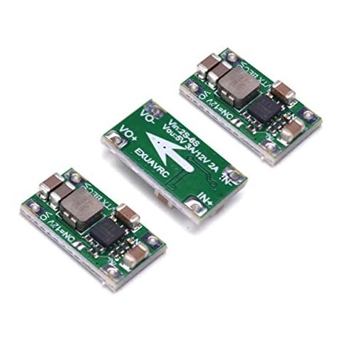 FPVKing FPV UBEC Micro 5V 3A / 12V 2A UBEC Adjustable BEC UBEC 2-6S for Quadcopter RC Drone(3PCS) Cover