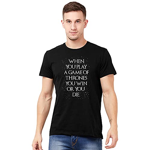 Image of Free Authority Game of Thrones Printed Regular Fit Cotton Men's T-Shirt