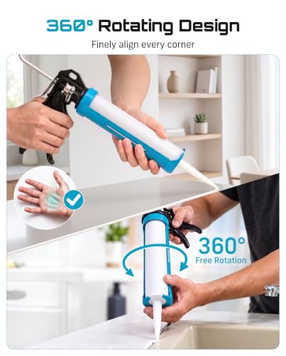 SEESII 10-Oz Dripless Caulking Gun w/ 18:1 Thrust Ratio & Silicone Removal Tool $14.99 + Free Shipping w/ Prime or on $35+ + 63% Off Code QXBCHHMQ... - image 3