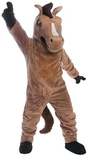 TCDesignerProducts Mustang Mascot Costume, School Spirit Sports Fan Gear, Football Cheerleader Accessories, Homecoming