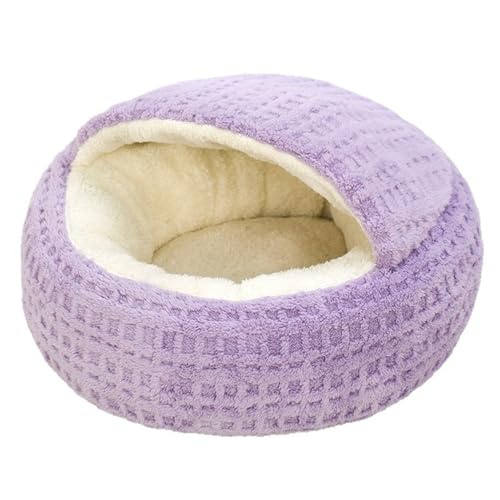 Lit fermé pour chat d'intérieur lavable et maison de couchage chaton - 8