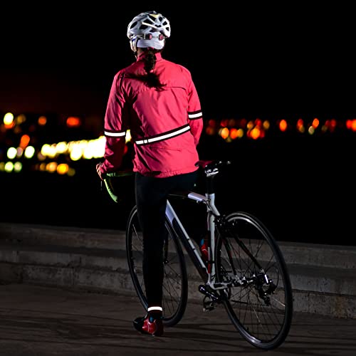 M METERXITY 4 Pack Reflective Bands, Safety Reflector Tape Strip, High Visibility Reflective Running Gear - Image 2