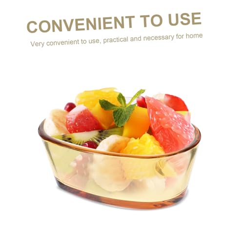 Heart Bowl Clear Steaming Baking Serving Bowl for Cooking Prep High Low Temperature Resistance for Egg Steaming Pudding Desserts