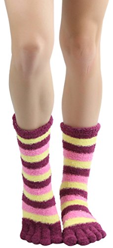 Image of ToBeInStyle Women's Pack of 6 or 12 Fashion Printed Crew Socks