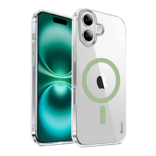 Image of KARWAN Crystal Clear Magnetic Back Case Cover Compatible with iPhone 17 Anti-Yellow Transparent Shockproof Cover with Camera Protection, Scratch Resistant, MagEaze Wireless Charging Support
