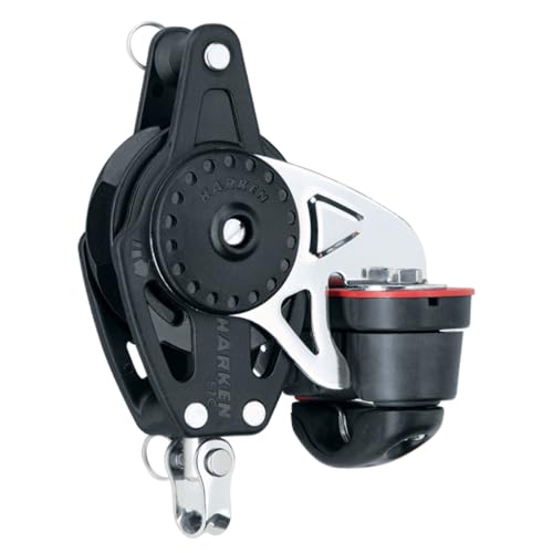 Harken 57mm 75mm Carbo Ratchamatic Blocks, 57mm carbo ratchamatic w/cam bkt