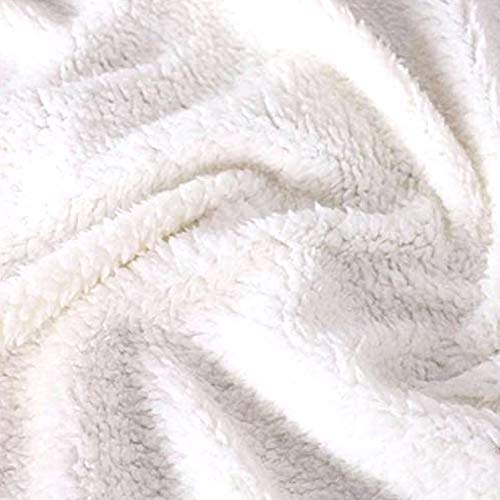 Manteau de couverture a capuchon YABEME en Sherpa premium et motif celtique 3D - 7