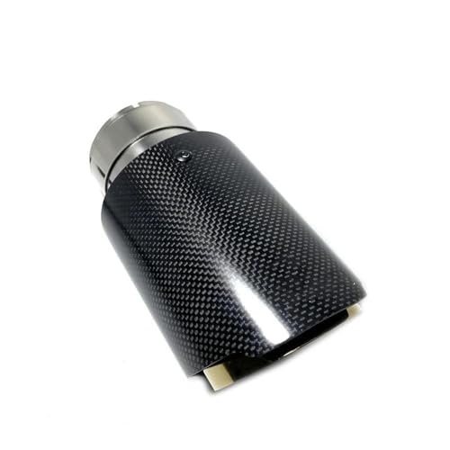 Tubo de escape silenciador de modificación un solo extremo cromado dorado ID 73 OD 101