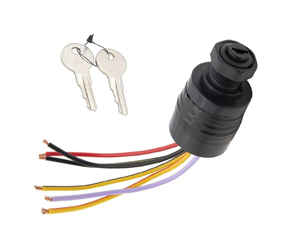 KIKI☆ Amazon.com: Boat Ignition Switch with 2-Keys Off-ON-Start 6