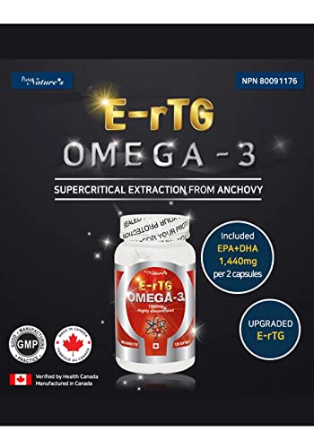 Two Bottles Of E-Rtg Omega-3 (1000Mg) With Vitamin E - Supports Heart Health And Brain Function #TOP1