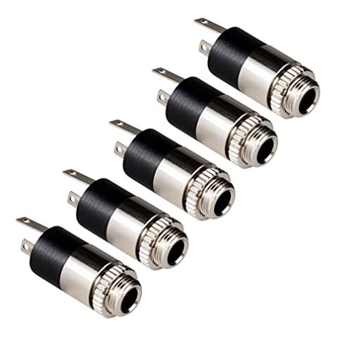 PsmGoods 5PCS 3.5mm Stereo Jack Panel Mount Connector Cover